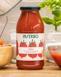 POMIDORY Z WEZUWIUSZA Passata Pomodorino Piennolo Vesuvio DOP 350G Inserbo
