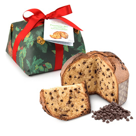 Włoska babka Panettone z kawałkami czekolady Gocce Di Cioccolato 750g BIO Fraccaro