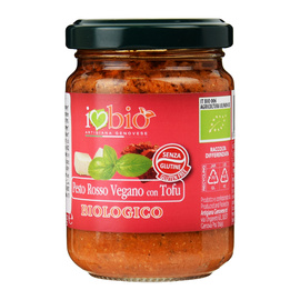 Pesto wegańskie z suszonych pomidorów, bazylii i tofu BIO 130 g Artigiana Genovese