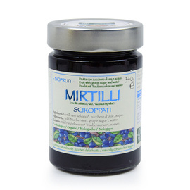 JAGODY W SYROPIE Mirtilli Sciroppati BIO 340 g Agritur