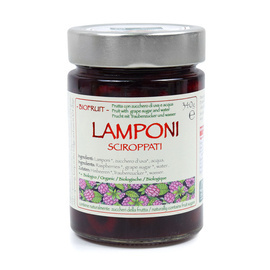 MALINY W SYROPIE Sciroppati lamponi BIO 340 g Agritur