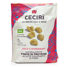 CECIRI SNACK włoskie chrupki bezglutenowe z ciecierzycy i ryżu Figuli 70g BIO