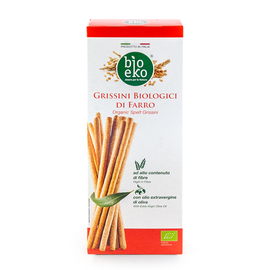 GRISSINI DI FARRO włoskie paluchy orkiszowe pełnoziarniste Bioeko 125g BIO