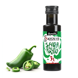 Sos z octu winnego i zielonych papryczek jalapeño Salsa Al Jalapeño BIO Demeter Guerzoni 100ml