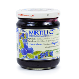 TOP BIO MIRTILLO KONFITURA JAGODA 210G BEZ CUKRU Agritur