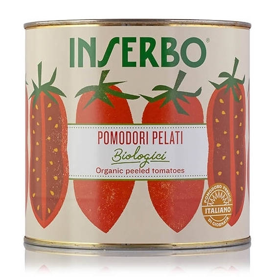 POMIDORY BEZ SKÓRKI Pomodori pelati BIO 2.5KG Inserbo