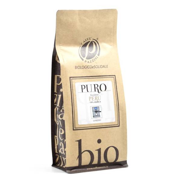 KAWA PURO PERU mielona 250g BIO Caffe Pazzini (ekspres ciśnieniowy)