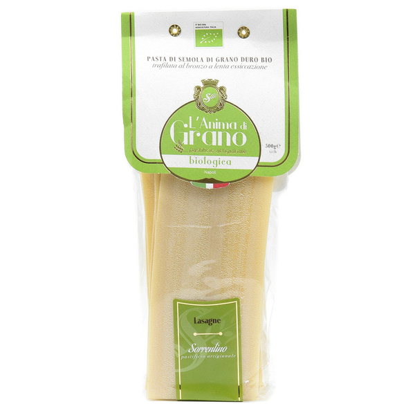 MAKARON LASAGNA PŁATY BIO 500G L'Anima di Grano Pastificio Sorrentino