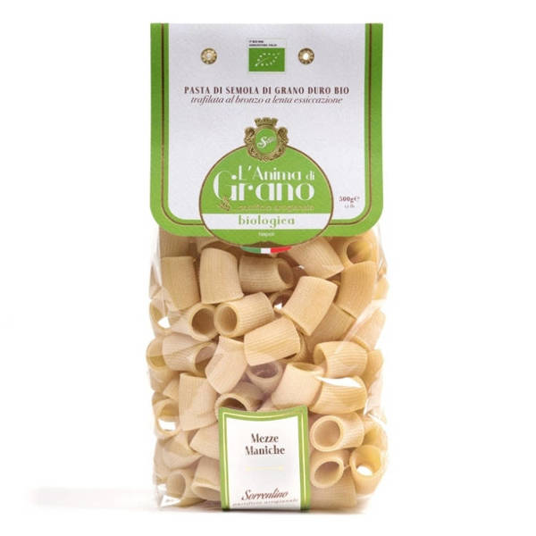 MAKARON MEZZE MANICHE RURKI BIO 500g L'Anima di Grano Pastificio Sorrentino