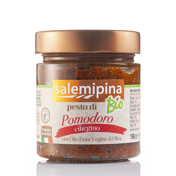 Pesto z pomidorów cherry PESTO DI POMODORO CILIEGINO BIO 190g Salemipina